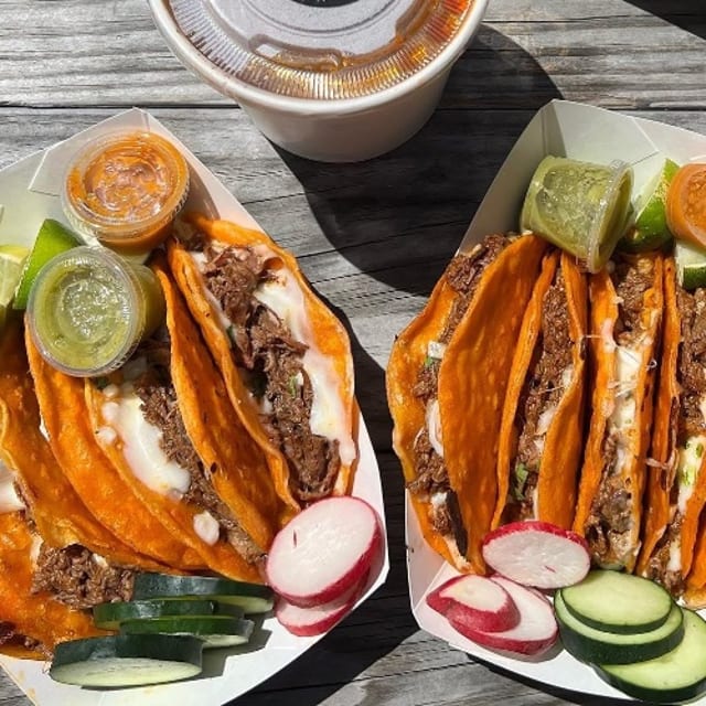 3 Quesabirrias with consome.
